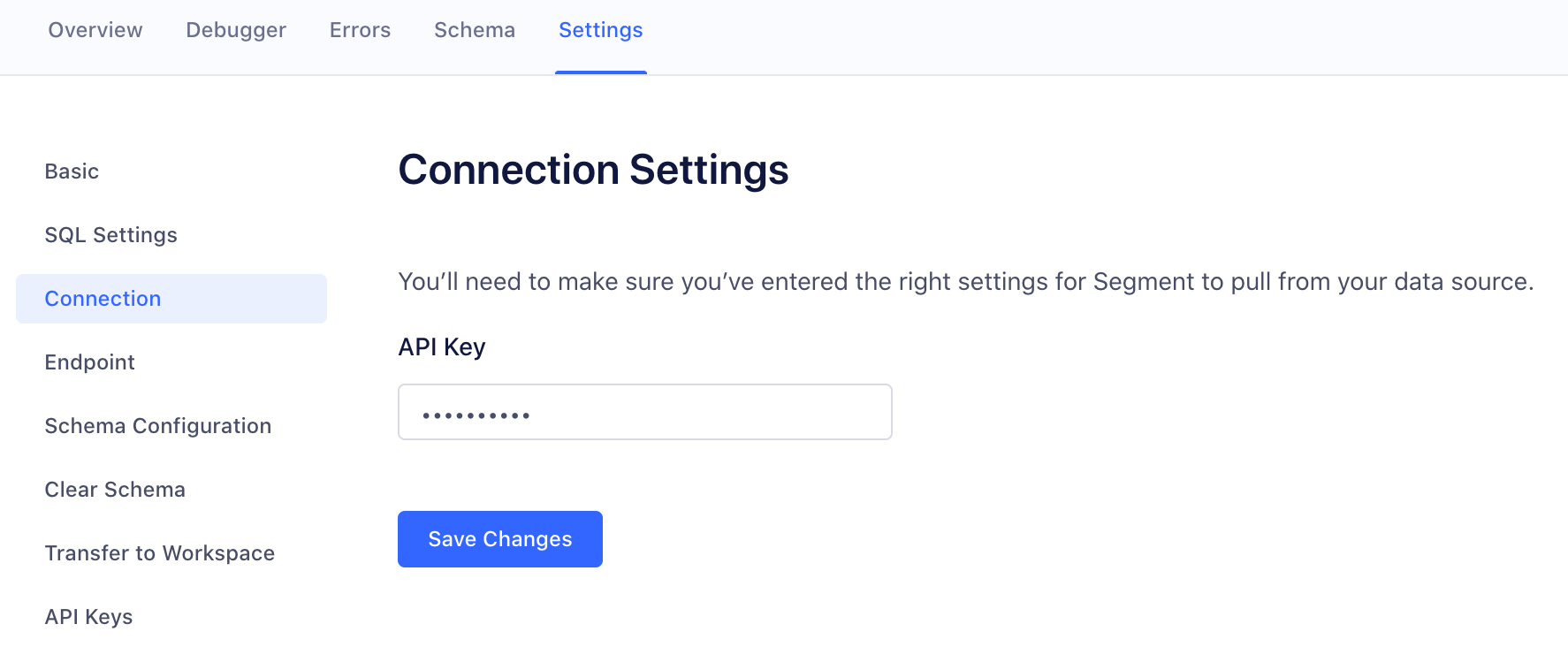 Source Function Settings